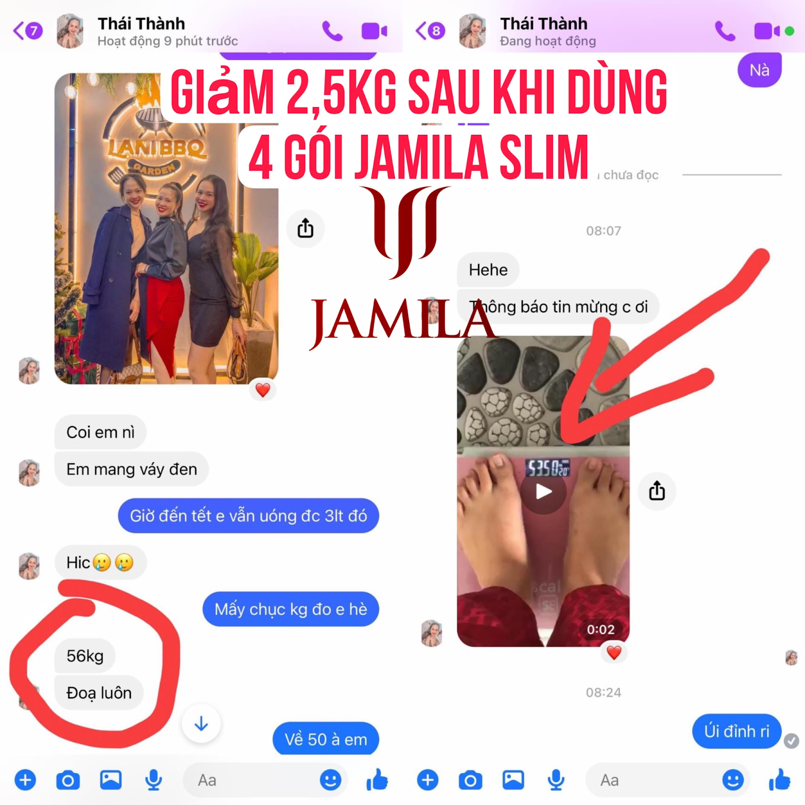 Jamila Slim - siro giảm cân làm đẹp thông minh được nhiều người tin dùng